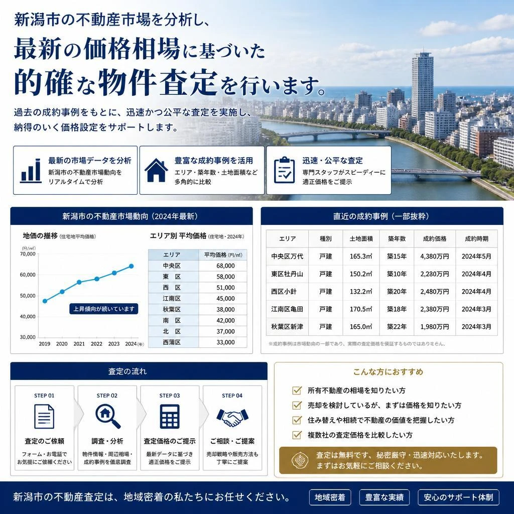 市場の動向を踏まえた査定